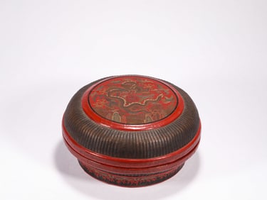 A lacquer jewelry box, Qing Dynasty, China