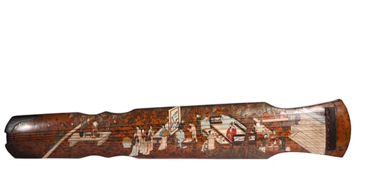 A lacquerware guqin, Qing Dynasty, China