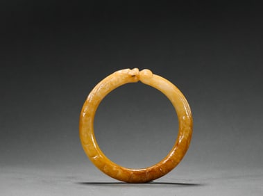 A Hotan topaz bracelet, Han Dynasty, China