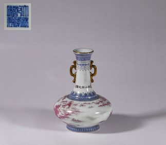 An enamel vase, Qing Dynasty, China