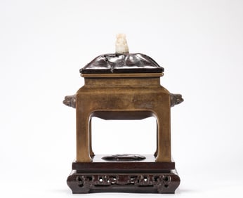 A Chongzhen copper incense, Ming Dynasty, China