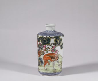 An enamel vase, Qing Dynasty, China