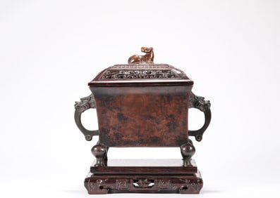 A Xuande copper incense, Ming Dynasty, China