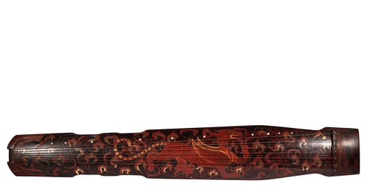 A lacquerware guqin, Qing Dynasty, China