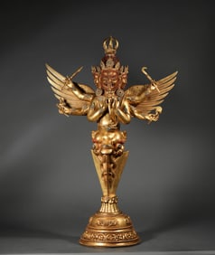 A bronze gilt Buddha statue, Ming Dynasty, China