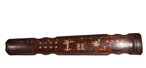 A lacquerware guqin, Qing Dynasty, China