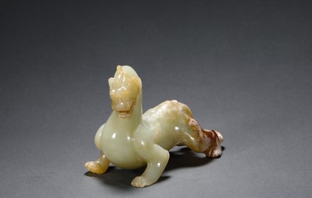 A Hetian Yurui beast, Han Dynasty, China