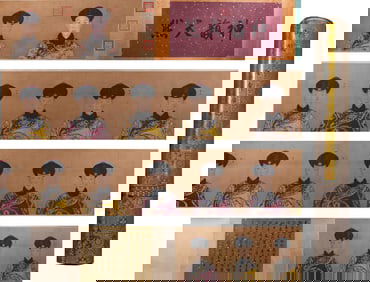 Lang Shining meticulous painting treasures: Qianlong Emperor Noble Concubine like a long scroll