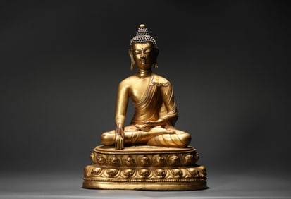 A Sakyamuni Buddha statue, Ming Dynasty, China