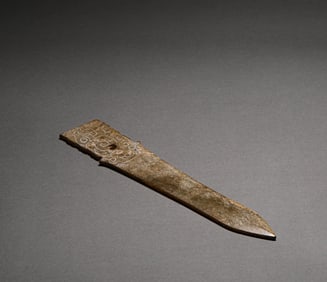 A jade weapon of Hetian jade, Ming Dynasty, China