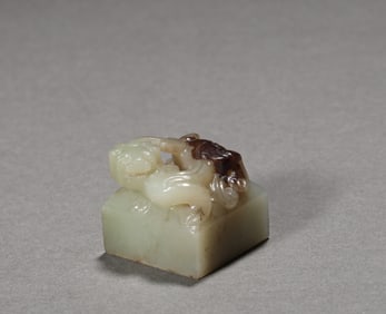 A Hetian jade seal, Ming Dynasty, China