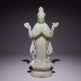 HETIAN JADE BUDDHA STATUE