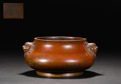 Copper harp stove of Ming Dynasty