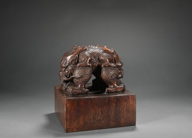 Sandalwood seal of Ming Dynasty