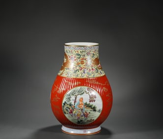 Qing Dynasty Qianlong pastel vase