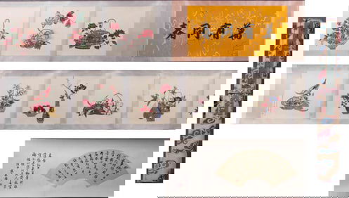 Jiang Tingxi handroll of flowers and plants