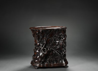 Huanghuali pen holder of Qing Dynasty