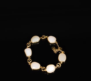 Qing dynasty Hetian seed bracelets