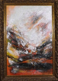 Oil painting by Zao Wuji