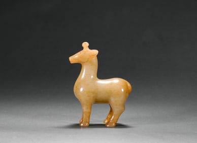 Hetian jade deer in Spring and Autumn period