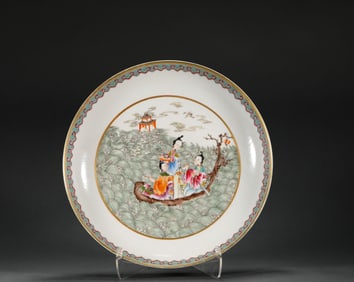 Qing Dynasty figure plate