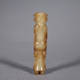 Hetian jade little servant