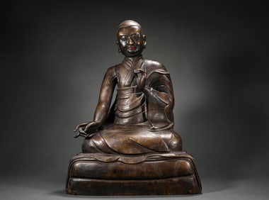 Bronze Buddha statue of Qing Dynasty