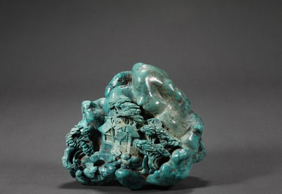 Turquoise mountains in Qing Dynasty