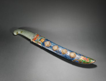 Qing Dynasty Qianlong aristocratic waist knife