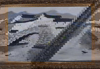 Oil painting by Wu Guanzhong