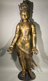 MING DYNASTY GILT BODHISATTVA
