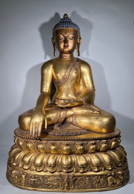 MING DYNASTY SAKYAMUNI BUDDHA STATUE