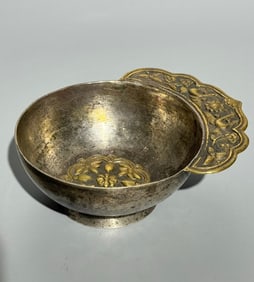 QING DYNASTY STERLING SILVER CUP