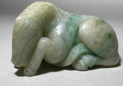 QING DYNASTY JADE HORSE