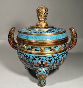 QING DYNASTY CLOISONN? INCENSE BURNER