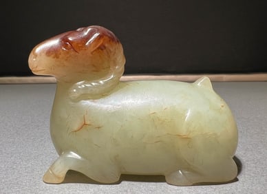 MING DYNASTY HOTAN JADE SHEEP