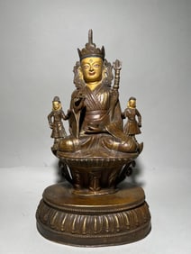 MING DYNASTY ALLOY BRONZE LOTUS PEANUT MASTER