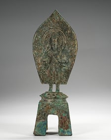 TANG DYNASTY BRONZE BUDDHA STATUE
