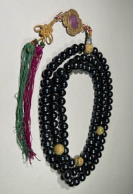 QING DYNASTY BLACK PEARL ONE HUNDRED AND EIGHT HANDS