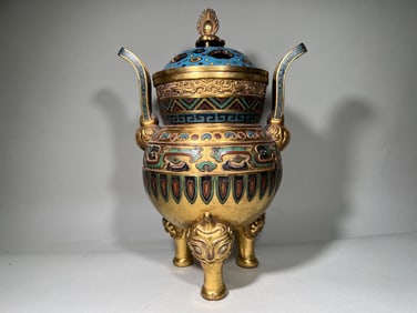 QING DYNASTY CLOISONN? STOVE