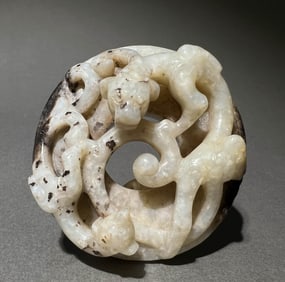 MING DYNASTY RED DRAGON WALL