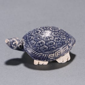 TANG DYNASTY BLUE GLAZE TURTLE