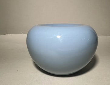 QING DYNASTY SKY BLUE GLAZE WASH