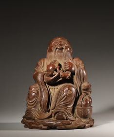 A bamboo figurine,Qing Dynasty,China