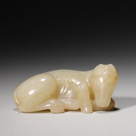 A jade horse ornament,Qing Dynasty,China