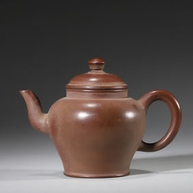 A zisha ceramic pot,Qing Dynasty,China