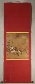 A Chinese bird-and-flower painting, Qi Baishi mark