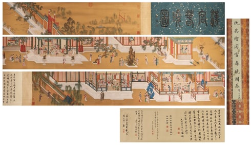 The Chinese figure painting, Chouying mark,Ming Dynasty,China,Ming Dynasty,China