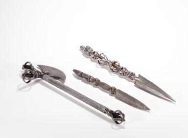 A set of 7th - century bronze ritual instruments