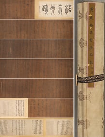 The Chinese cursive handwriting, Huang Tingjian mark,Song Dynasty,China